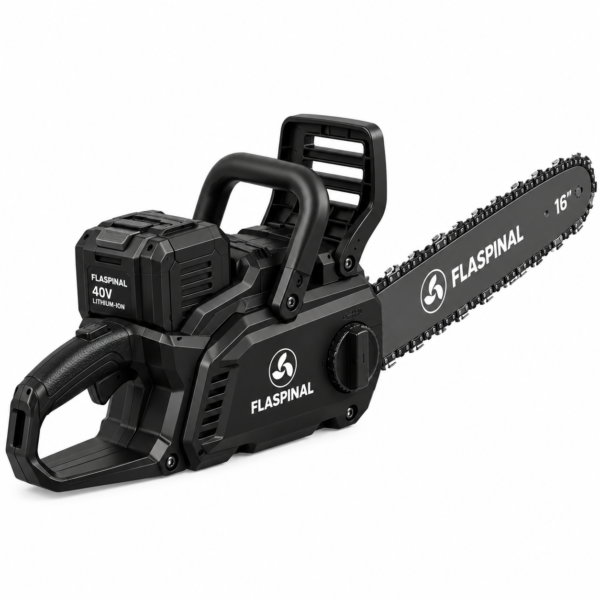 Flaspinal C16 16-Inch Cordless Chainsaw, Battery Powered, Brushless Motor